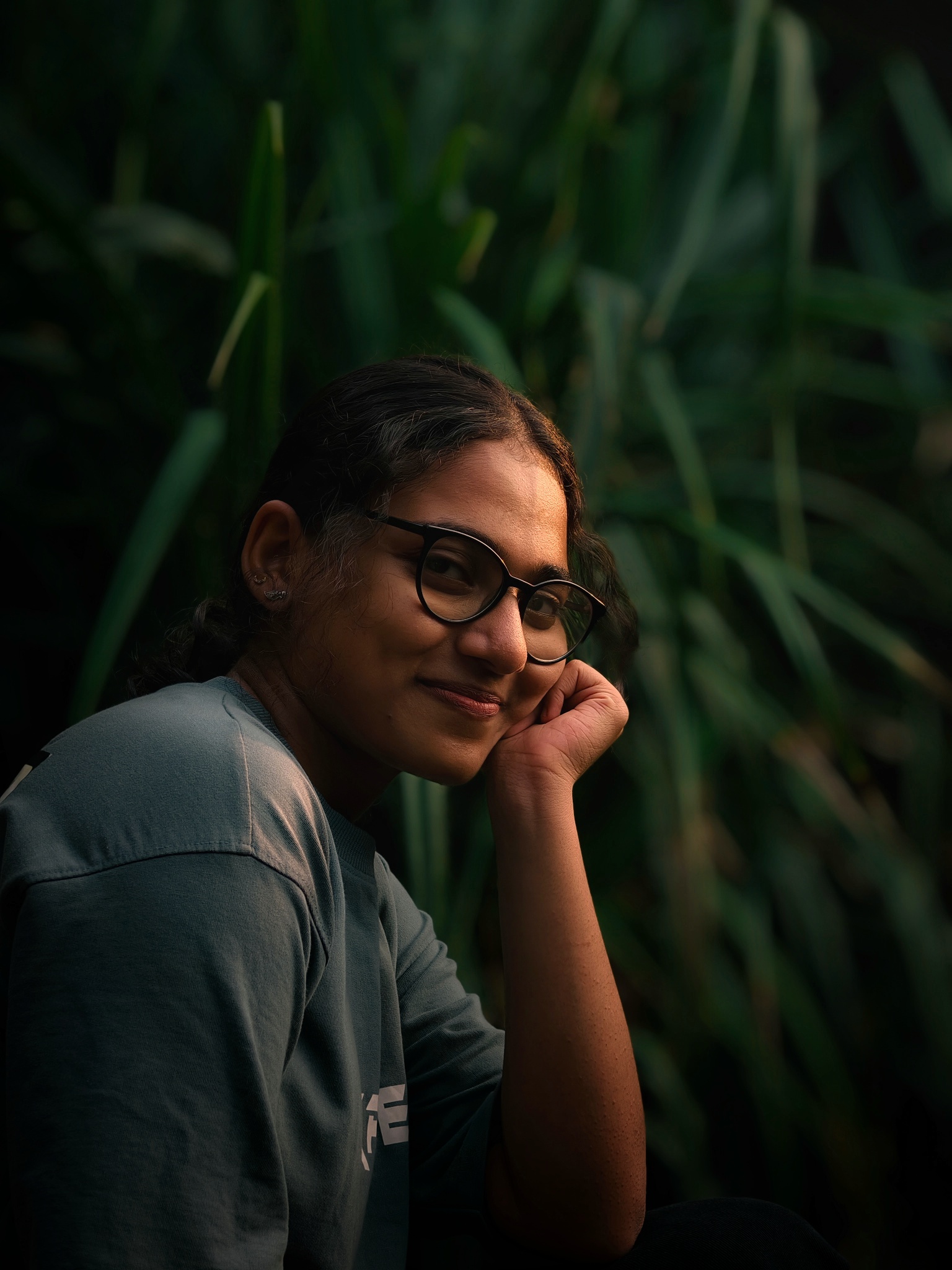 Portrait of a girl from the greens